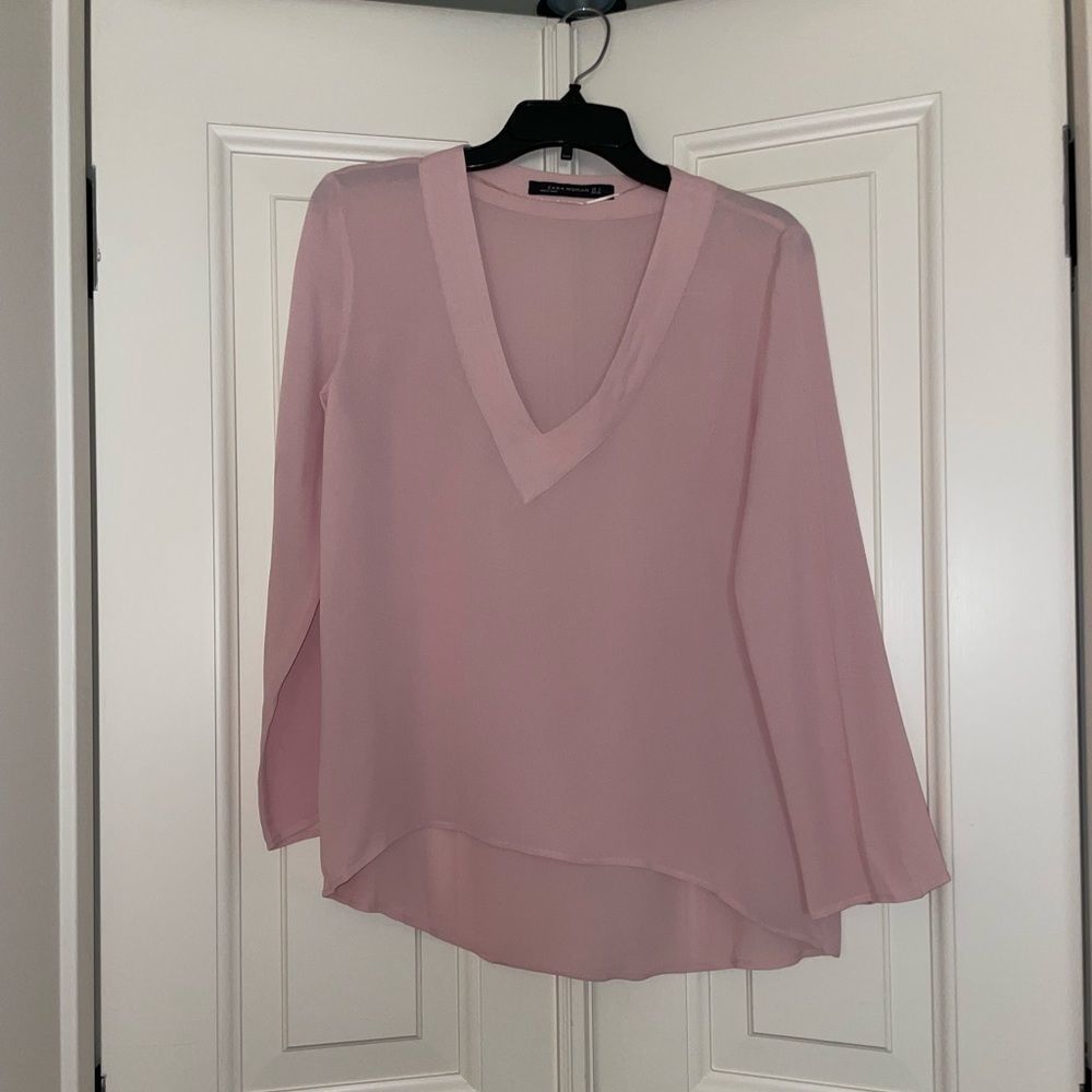 Zara Small Pink Blouse